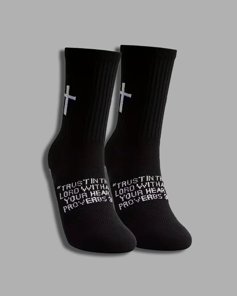 Christian Grip Socks (Black)